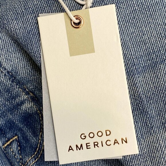 Good American Women’s Good Legs Straight Jeans – Light Blue – Size 14 - Picture 2 of 13